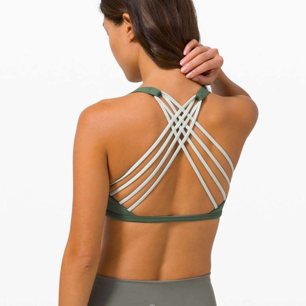 Lululemon Free To Be Bra Wild Bra Algae Green / Springtime Size 6